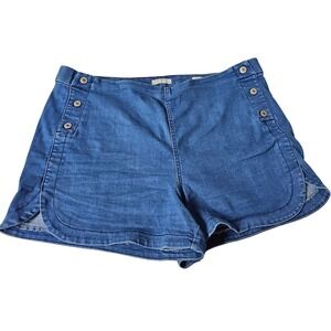Sofia Jeans by Sofia Vergara Julieta‎ Denim Button Accent Shorts Size 18